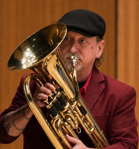 Larry Herzog Jr. playing euphonium
